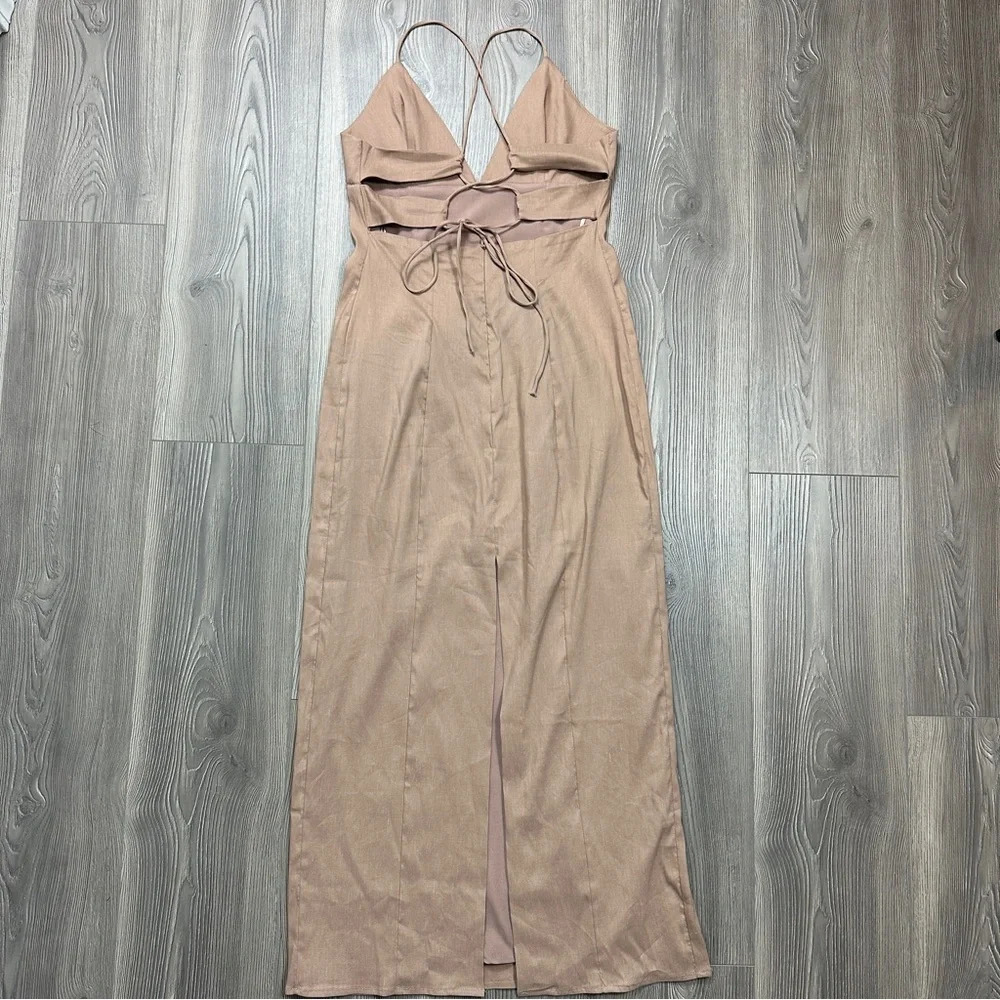 Zara Tan Midi Dress - Picture 3 of 4